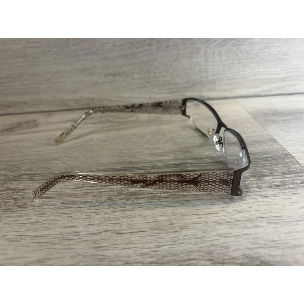 Foster Grant RCO127E Eyeglasses Frames Rectangle Metal Acetate GR2 1230
